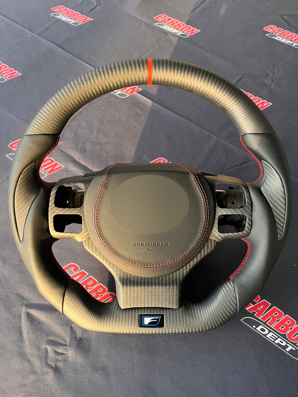2016-2025 Lexus IS/RC heated black leather carbon steering wheel - view 1
