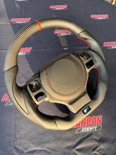 2016-2025 Lexus IS/RC heated black leather carbon steering wheel - view 4