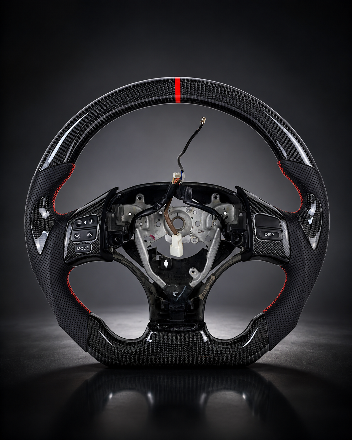 AI-enhanced studio presentation — Custom Steering Wheel — 2006–2013 Lexus IS — source image 9