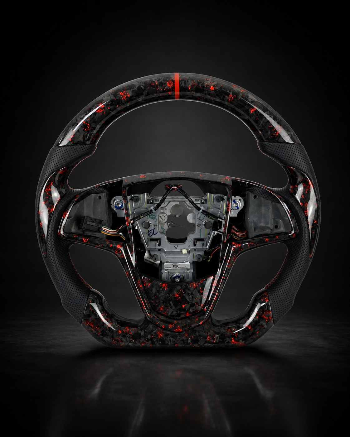 AI-enhanced studio presentation — Custom Steering Wheel — 2013–2020 Cadillac CTS / ATS — source image 4
