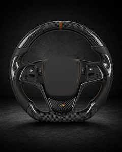 AI-enhanced studio presentation — Custom Steering Wheel — 2013–2020 Cadillac CTS / ATS — source image 5