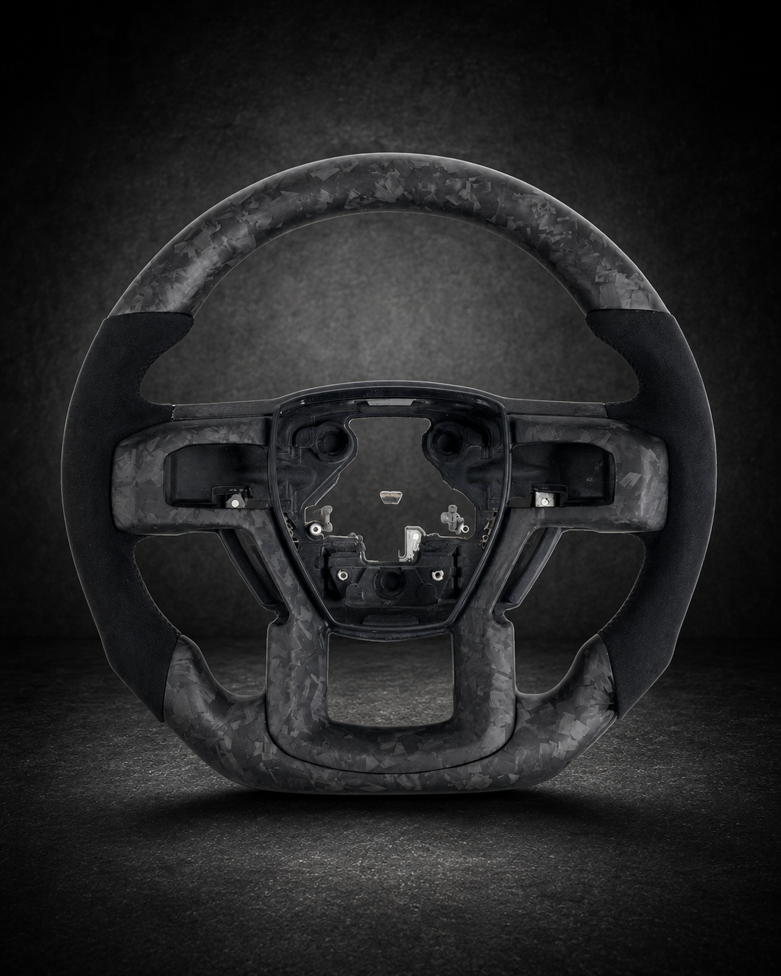 AI-enhanced studio presentation — Custom Steering Wheel — 2015–2020 Ford F-150 — source image 11