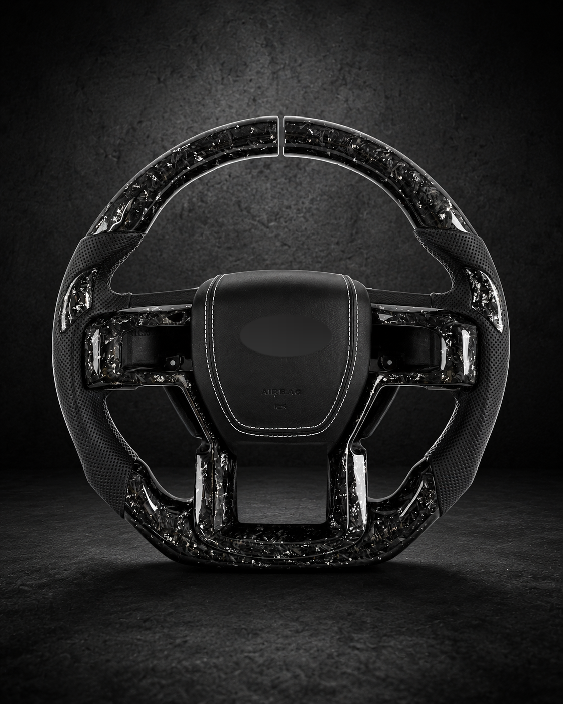 AI-enhanced studio presentation — Custom Steering Wheel — 2015–2020 Ford F-150 — source image 13