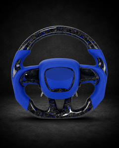AI-enhanced studio presentation — Custom Steering Wheel — 2015–2023 Dodge Charger / Challenger — source image 3