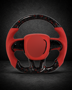 AI-enhanced studio presentation — Custom Steering Wheel — 2015–2023 Dodge Charger / Challenger — source image 9