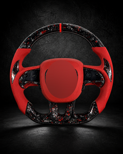 AI-enhanced studio presentation — Custom Steering Wheel — 2015–2023 Dodge Charger / Challenger — source image 10