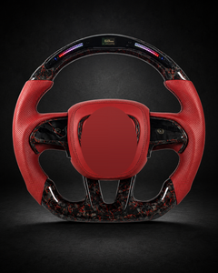 AI-enhanced studio presentation — Custom Steering Wheel — 2015–2023 Dodge Charger / Challenger — source image 13