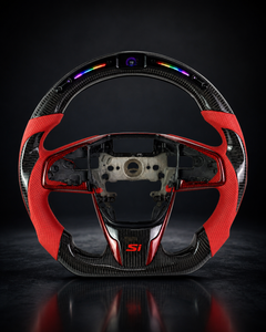 AI-enhanced studio presentation — Custom Steering Wheel — 2016–2021 Honda Civic — source image 5