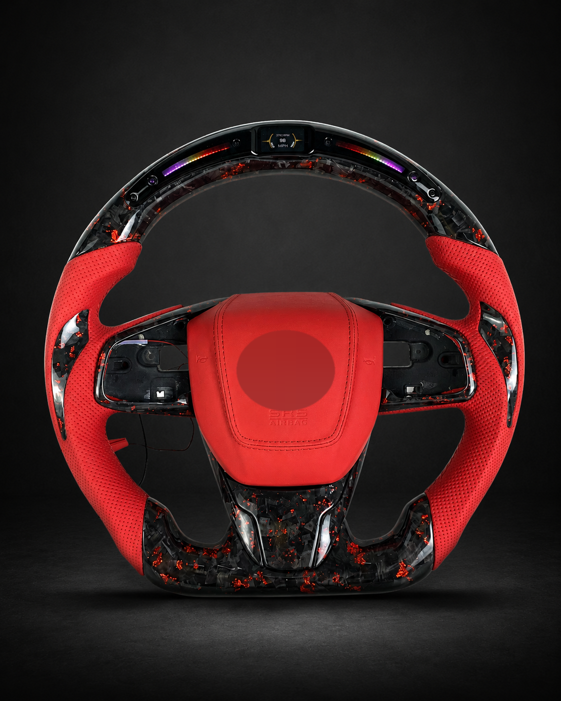 AI-enhanced studio presentation — Custom Steering Wheel — 2016–2021 Honda Civic — source image 6