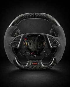 AI-enhanced studio presentation — Custom Steering Wheel — 2016–2024 Chevrolet Camaro — source image 3