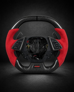 AI-enhanced studio presentation — Custom Steering Wheel — 2016–2024 Chevrolet Camaro — source image 4