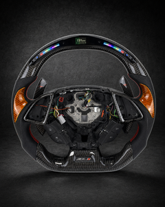 AI-enhanced studio presentation — Custom Steering Wheel — 2016–2024 Chevrolet Camaro — source image 6