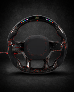 AI-enhanced studio presentation — Custom Steering Wheel — 2019–2024 Dodge/Ram 1500 / 2500 / 3500 — source image 7