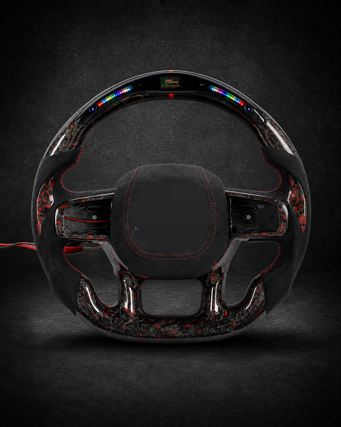 AI-enhanced studio presentation — Custom Steering Wheel — 2019–2024 Dodge/Ram 1500 / 2500 / 3500 — source image 7