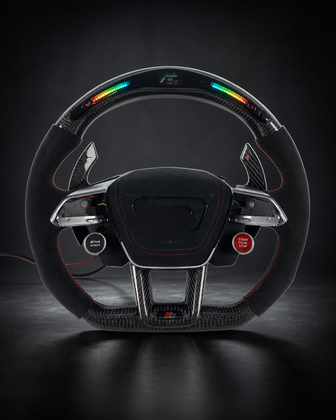 AI-enhanced studio presentation — Custom Steering Wheel — Audi — source image 9