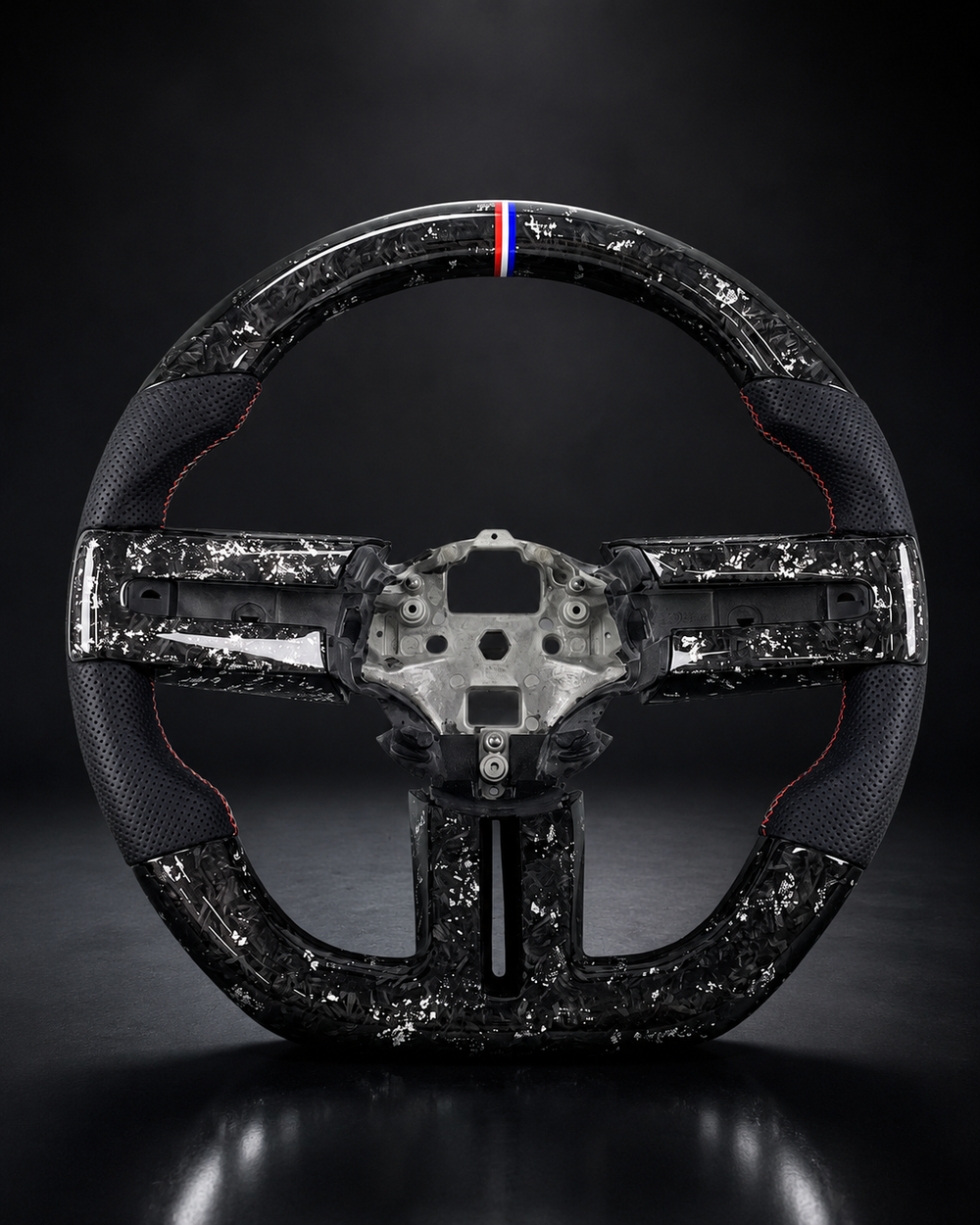 AI-enhanced studio presentation — Custom Steering Wheel — Ford Mustang — source image 6