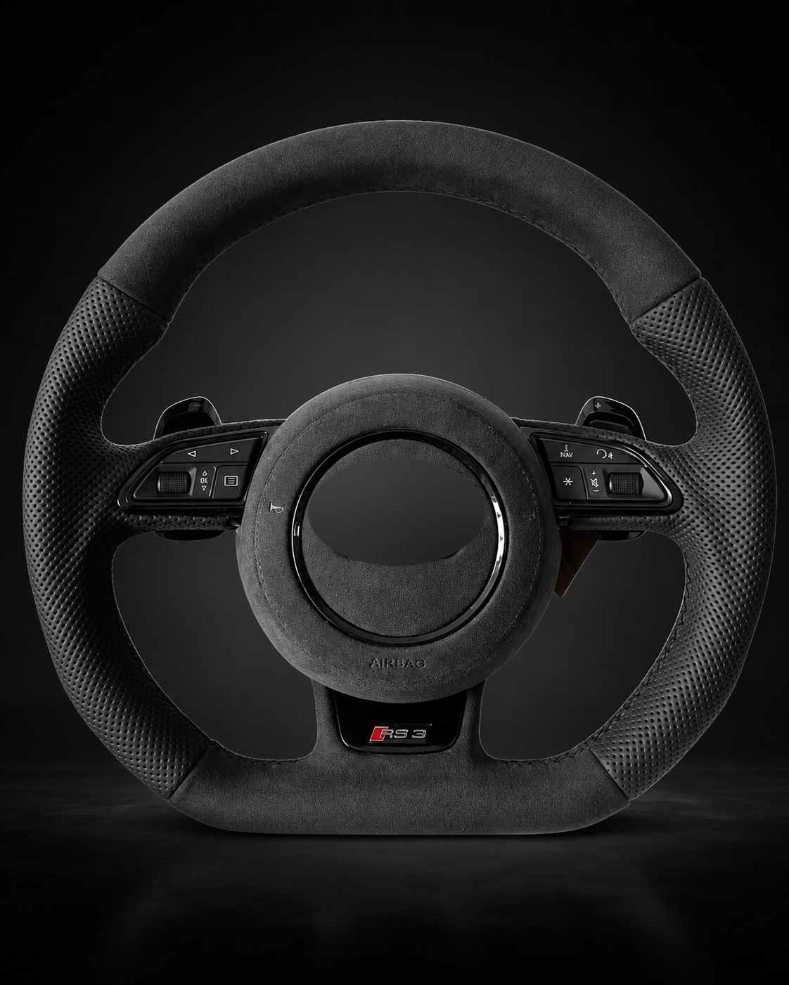 AI-enhanced studio presentation — Custom Steering Wheel — Audi — source image 5