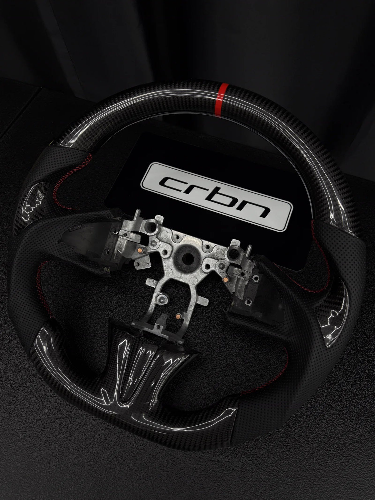 Infiniti custom carbon fiber steering wheel