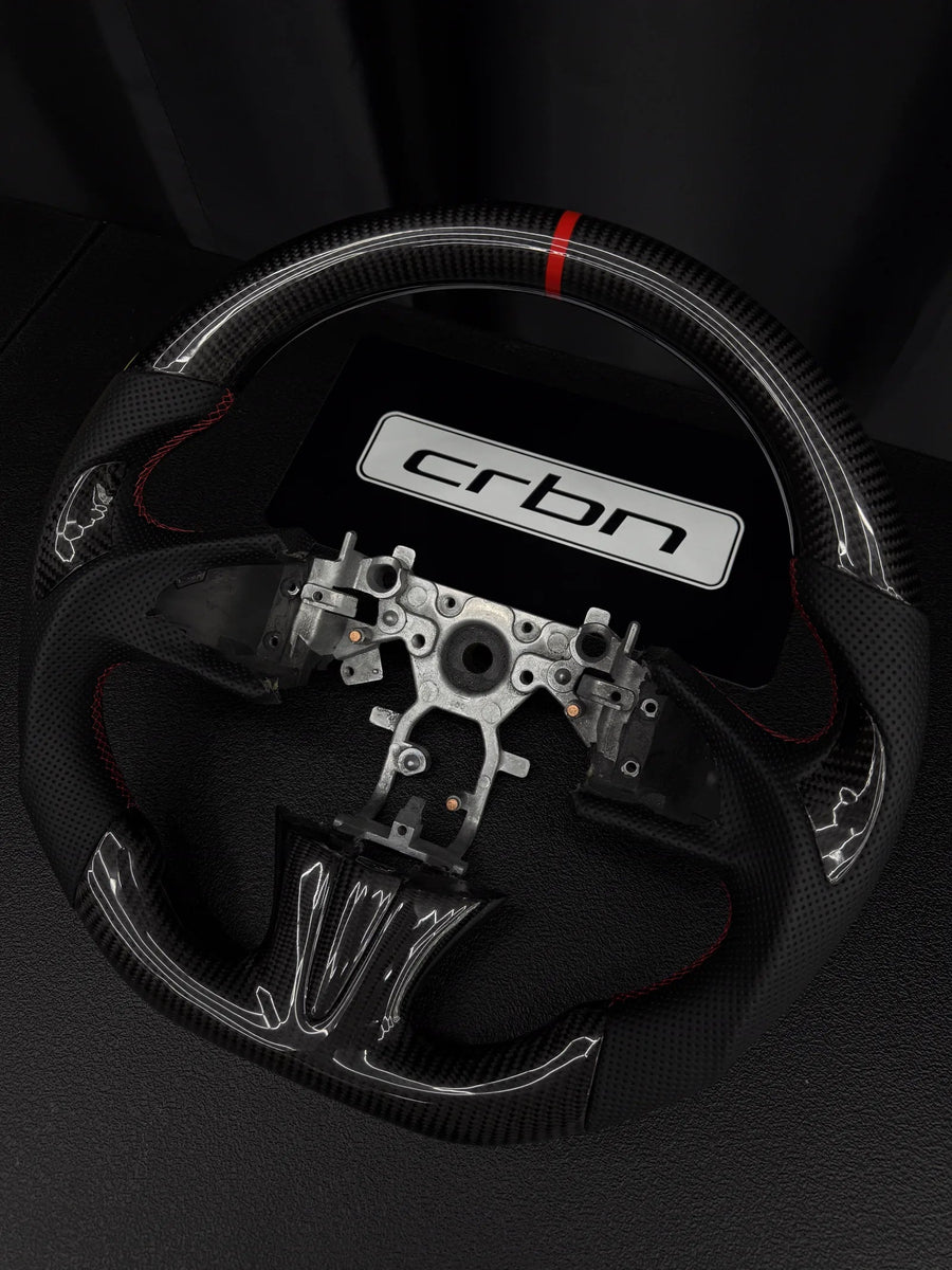 Infiniti custom carbon fiber steering wheel