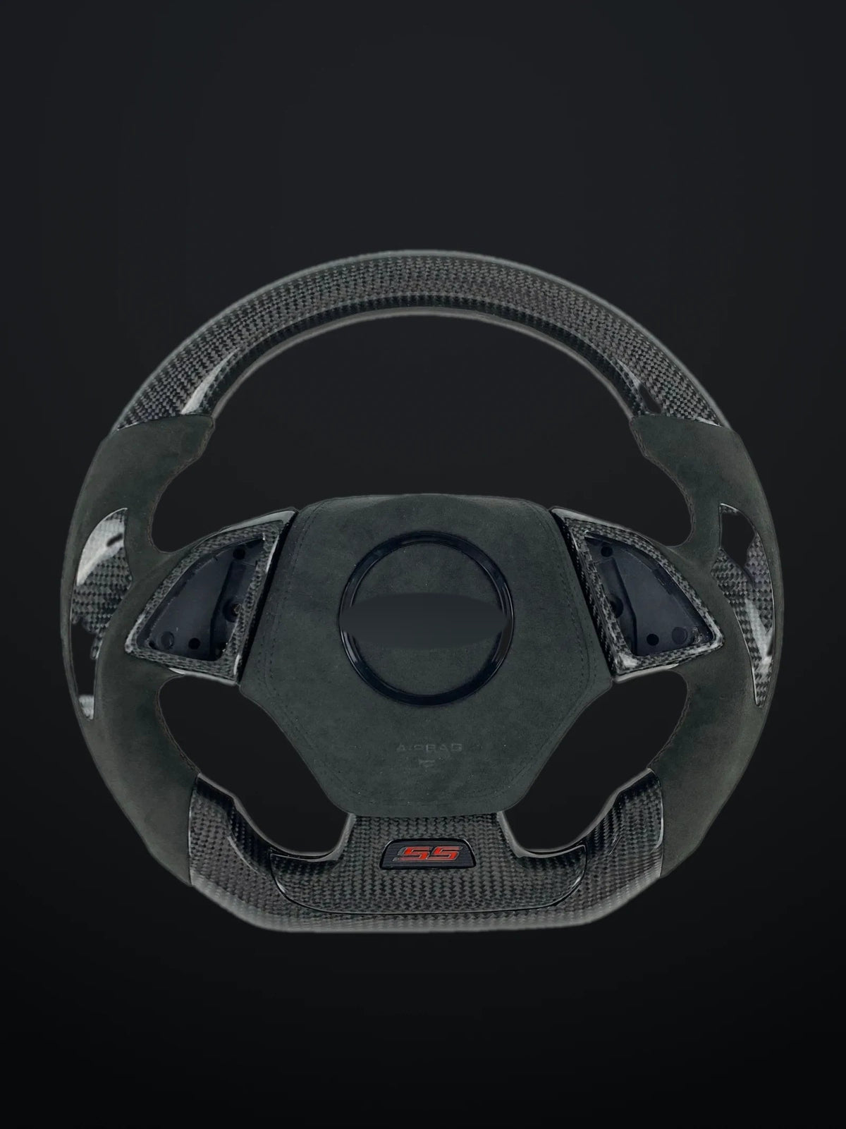 Chevrolet custom carbon fiber steering wheel