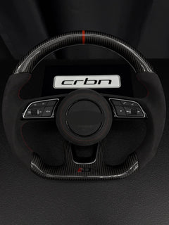 Audi custom carbon fiber steering wheel