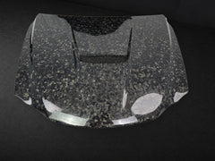 Forged carbon vented hood front view